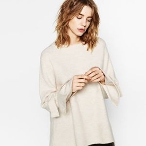 Zara Tie Sleeves Sweater